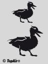 Schablone TA-271 Ente aus dünnem, strapazierfähigem Kunststoff    © TopAir