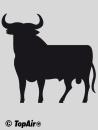 Schablone TA-288 Stier aus dünnem, strapazierfähigem Kunststoff    © TopAir