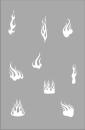 Schablone SM 560 Flammen © TopAir