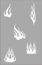 Schablone SM 561 Flammen © TopAir