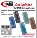 M 08-5 Schneeflocken- Packung mit 5 verschieden Motiven - Made by Geckler