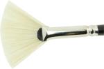Fächerpinsel Größe 4 mit weißer Borste für Make up