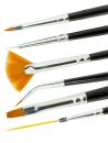 NailArt-Künstlerset, 6-teilig, Synthetikhaar