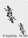 TopAir Schablone TA-189-Blüte, aus dünnem, strapazierfähigem Kunststoff